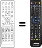 Mando a distancia equivalente NordMende NMHT1591SE