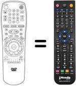 Mando a distancia equivalente Samsung DVD-C700