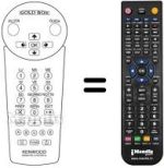 Mando a distancia equivalente Kenwood DTF100