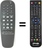 Replacement remote control Philips DVD622 / 021