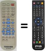 Mando a distancia equivalente Toshiba SE-R0268