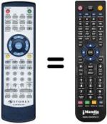 Mando a distancia equivalente STOREX CLUBMPIX357 HD