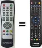 Mando a distancia equivalente Sunstech DTB-P460