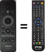 Mando a distancia equivalente Philips DVP3880 / 12