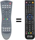 Replacement remote control Vestel STM300 HD