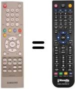 Mando a distancia equivalente Samsung DSB9601C