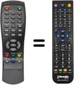 Mando a distancia equivalente MPMAN DVB-T2012