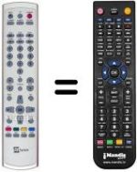 Mando a distancia equivalente Telesystem TS4.5HD-CI