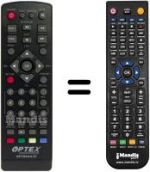 Replacement remote control OPTEX ORT8944-2T