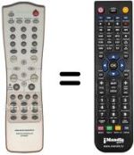 Mando a distancia equivalente RC7000DV