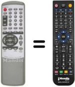 Mando a distancia equivalente RC-966