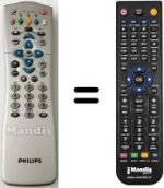 Mando a distancia equivalente Philips DSR2210-03
