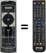 Mando a distancia equivalente Irradio DVT1000