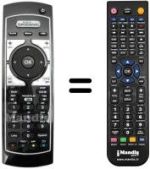 Mando a distancia equivalente Telesystem TS7510-HD
