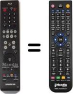 Replacement remote control Samsung BDP2500
