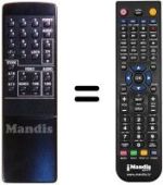 Replacement remote control Roadstar SAT200