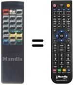 Replacement remote control Amstrad SRX510