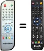 Mando a distancia equivalente Sunstech DTB-P500HD-BLACK