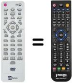 Mando a distancia equivalente Telesystem TS5.2VX