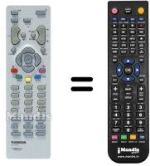Replacement remote control Thomson DTH5000