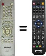 Mando a distancia equivalente Samsung DVD-M205