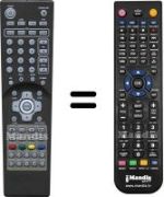 Replacement remote control Diffe HVS57641