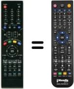 Mando a distancia equivalente Kenstar HVS57510