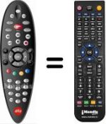 Replacement remote control WHV14754W
