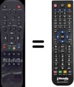 Replacement remote control WHV3191W
