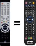 Replacement remote control WHV15754W