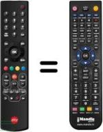 Replacement remote control WHV14755W