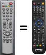 Replacement remote control HVS54766