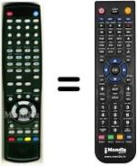 Mando a distancia equivalente Homecast HVS53485