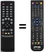 Mando a distancia equivalente Homecast HVS53258