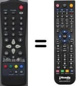 Mando a distancia equivalente HVS54705