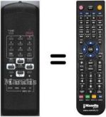 Mando a distancia equivalente HVS54686