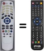 Mando a distancia equivalente Smart HVS53482