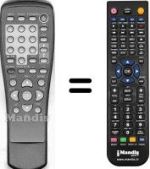 Replacement remote control WVB5070