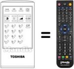 Mando a distancia equivalente Toshiba SEC14170