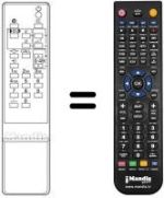 Mando a distancia equivalente Toshiba WHV7814