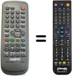 Mando a distancia equivalente Sanyo SEC2242