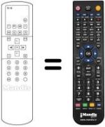 Mando a distancia equivalente Toshiba WHV14669