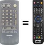 Replacement remote control Sony SEC2419