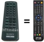 Mando a distancia equivalente Sony SEC2484