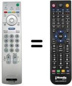 Mando a distancia equivalente Sony SEC0426