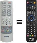 Mando a distancia equivalente Toshiba SEC3248