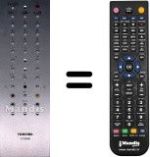 Mando a distancia equivalente Toshiba SEC3347