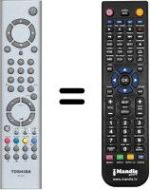 Mando a distancia equivalente Toshiba SEC3319