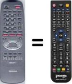 Mando a distancia equivalente Toshiba WHV15218