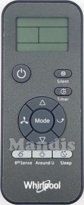 Comandament a dist&agrave;ncia original WHIRLPOOL DG11J2-32 (488000570803)